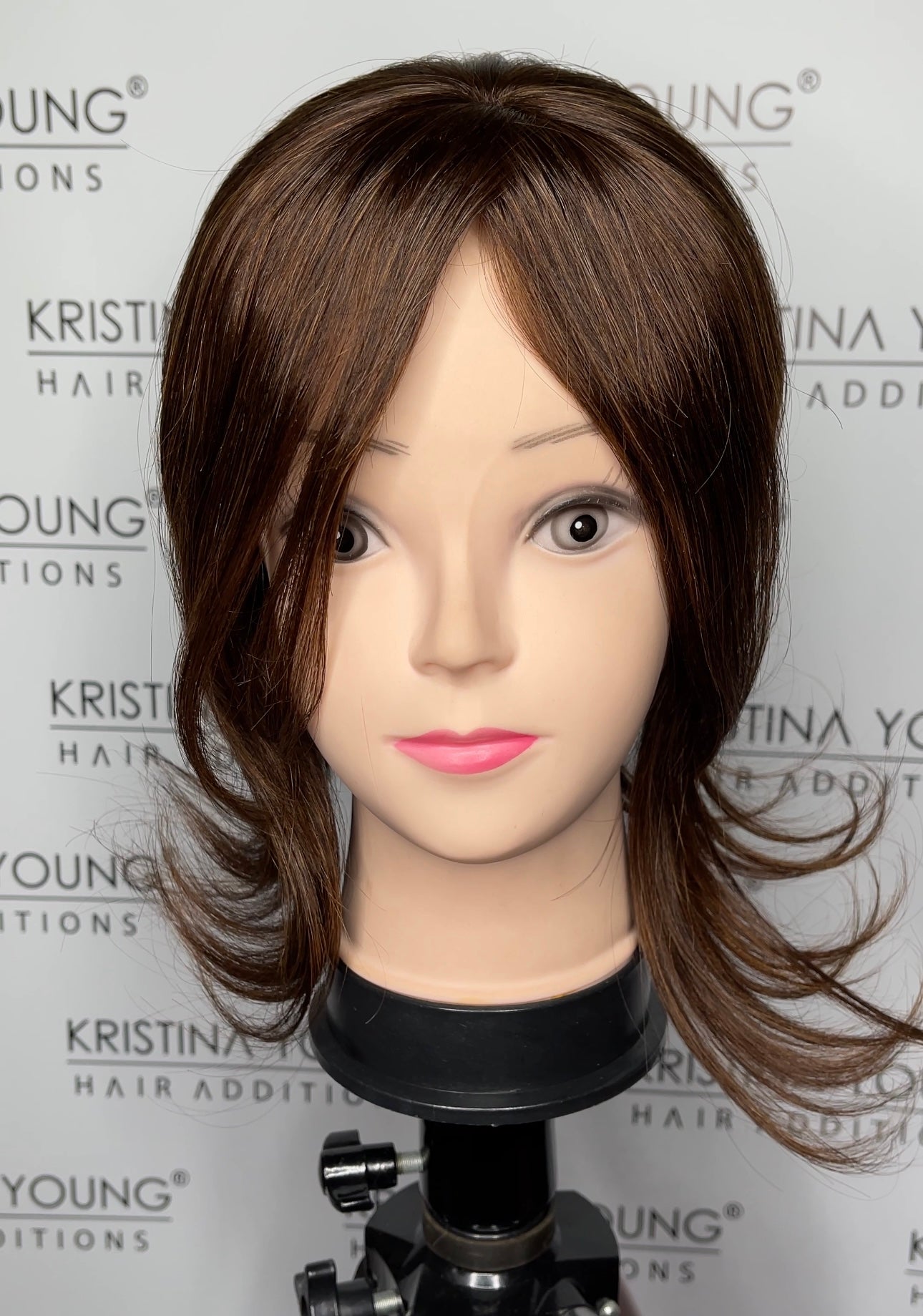 easiFringe Human Hair clip-in fringe piece - Jon Renau Topper Collection - 6RN (Natural Brown) *CLEARANCE*