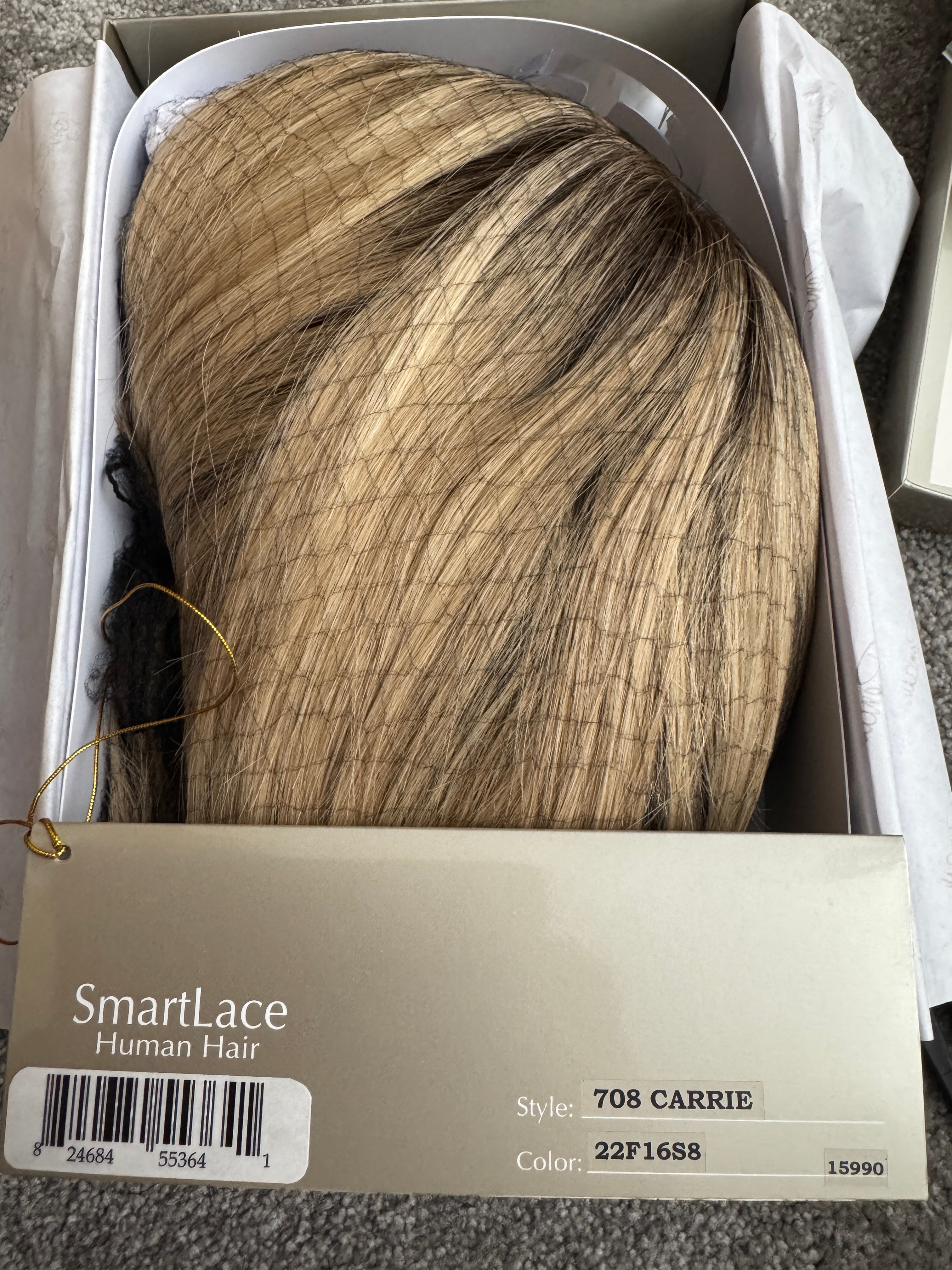 Carrie human hair wig - Jon Renau SmartLace Human Hair Collection - 22F26S8 (Venice Blonde) *CLEARANCE*