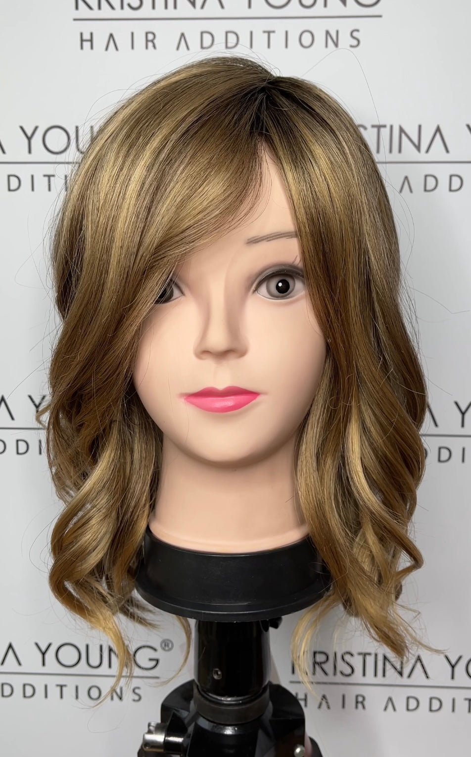 Jon Renau - Top Smart Wavy 12” topper - 24B18S8 (Shaded Mocha) *CLEARANCE*