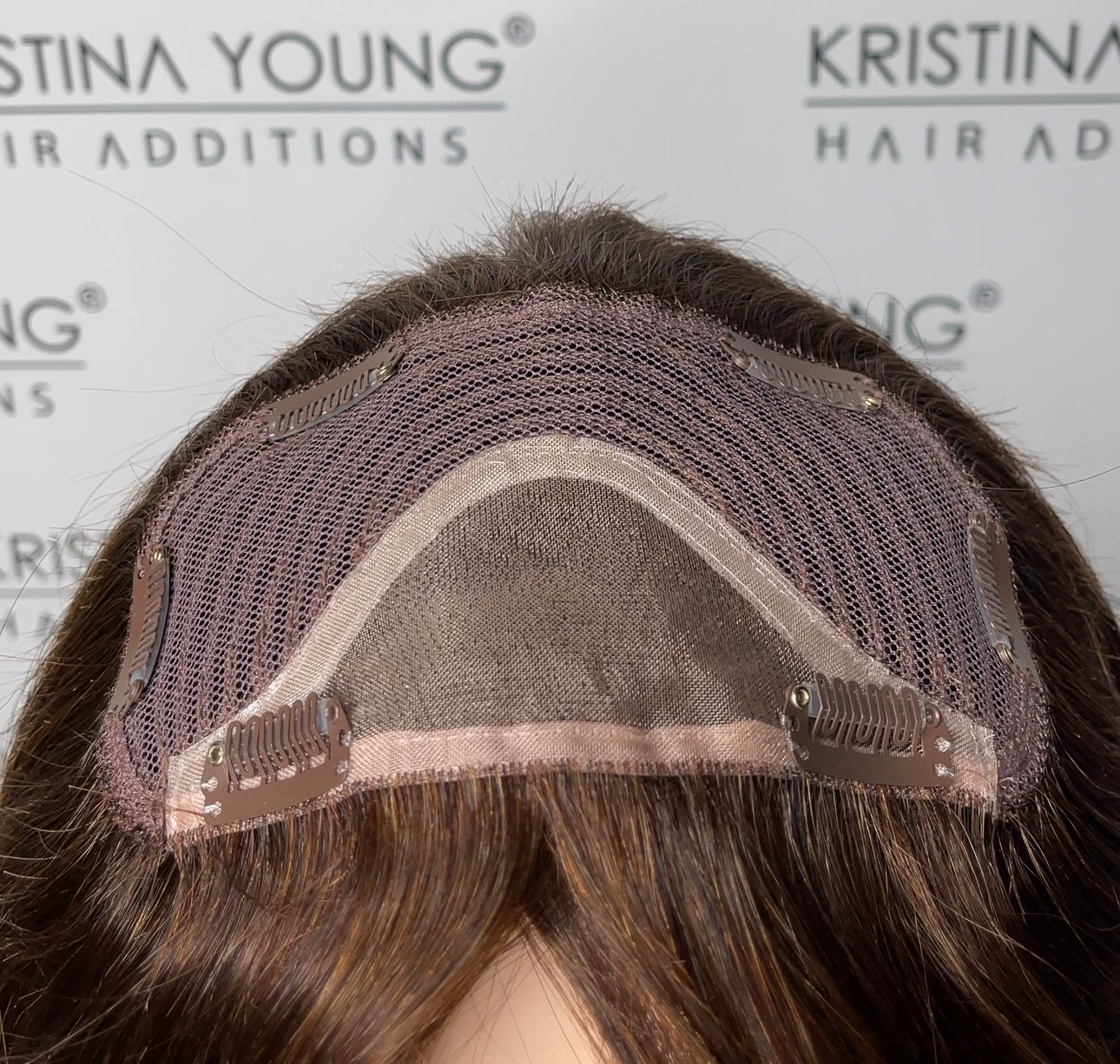 easiFringe Human Hair clip-in fringe piece - Jon Renau Topper Collection - 6RN (Natural Brown) *CLEARANCE*