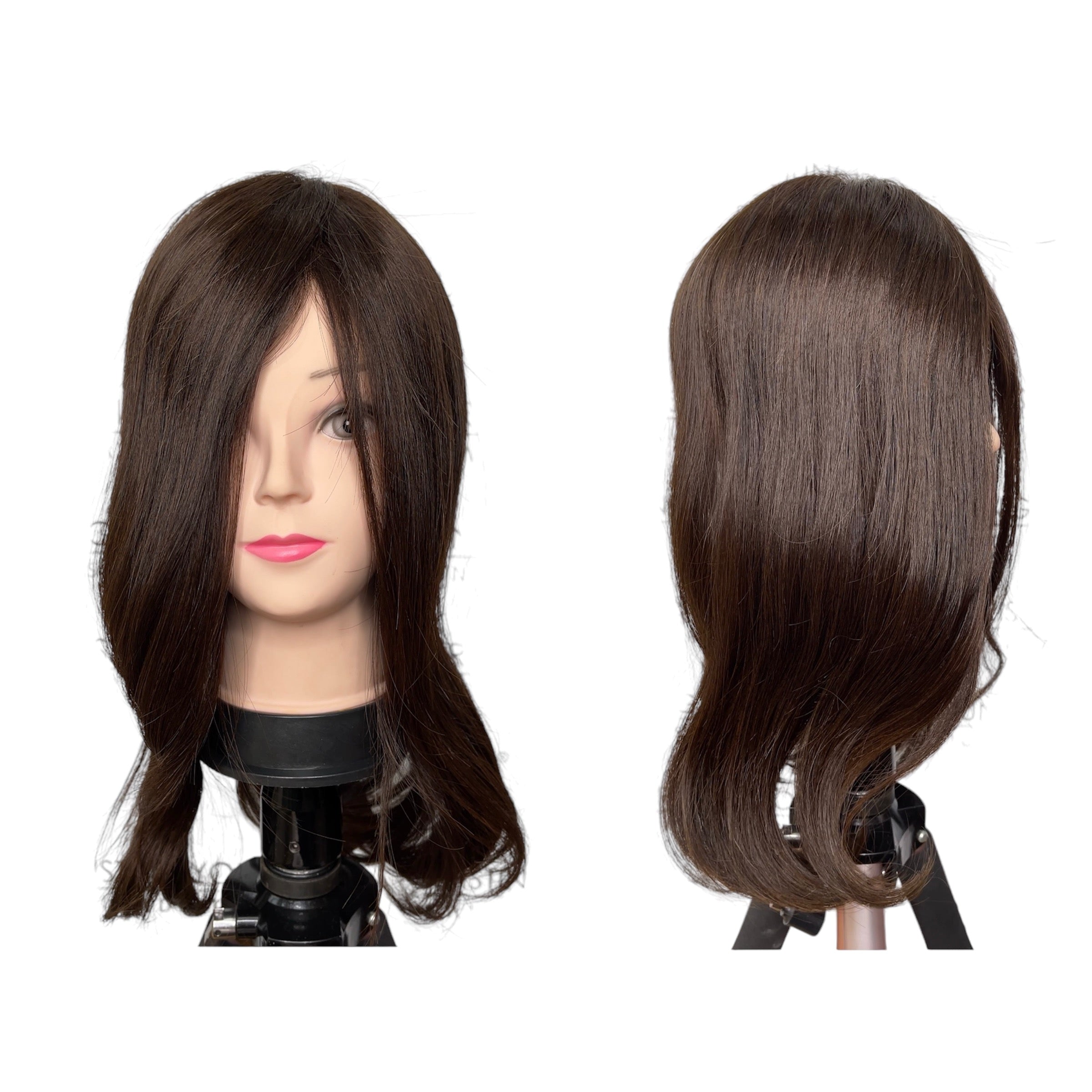 Belle Tress - Human Hair Lace Front Mono Top 18" topper - Coffee *CLEARANCE*