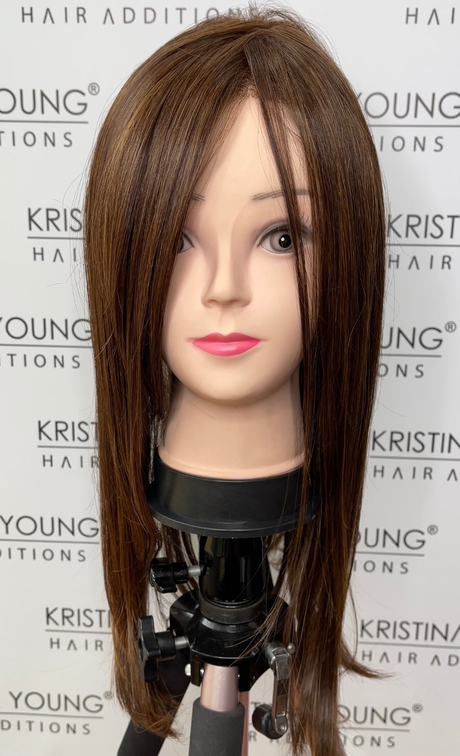 Lace Front Mono Top Straight 18" topper - English Toffee - Belle Tress Cafe Collection *CLEARANCE*