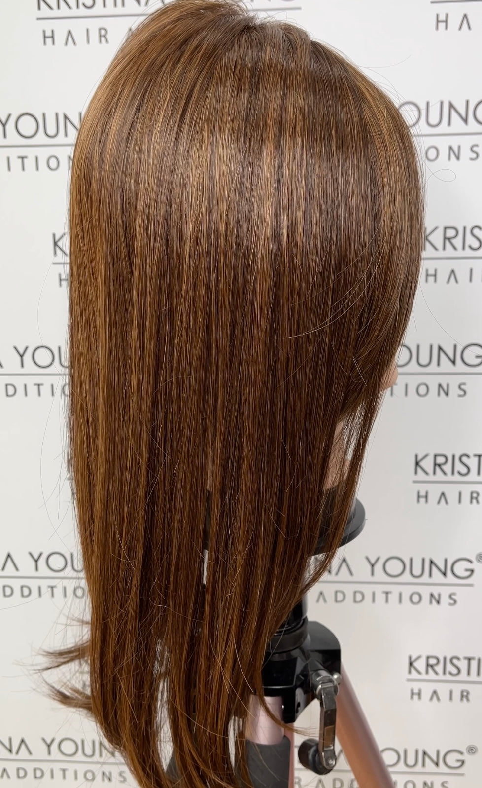 Lace Front Mono Top Straight 18" topper - English Toffee - Belle Tress Cafe Collection *CLEARANCE*