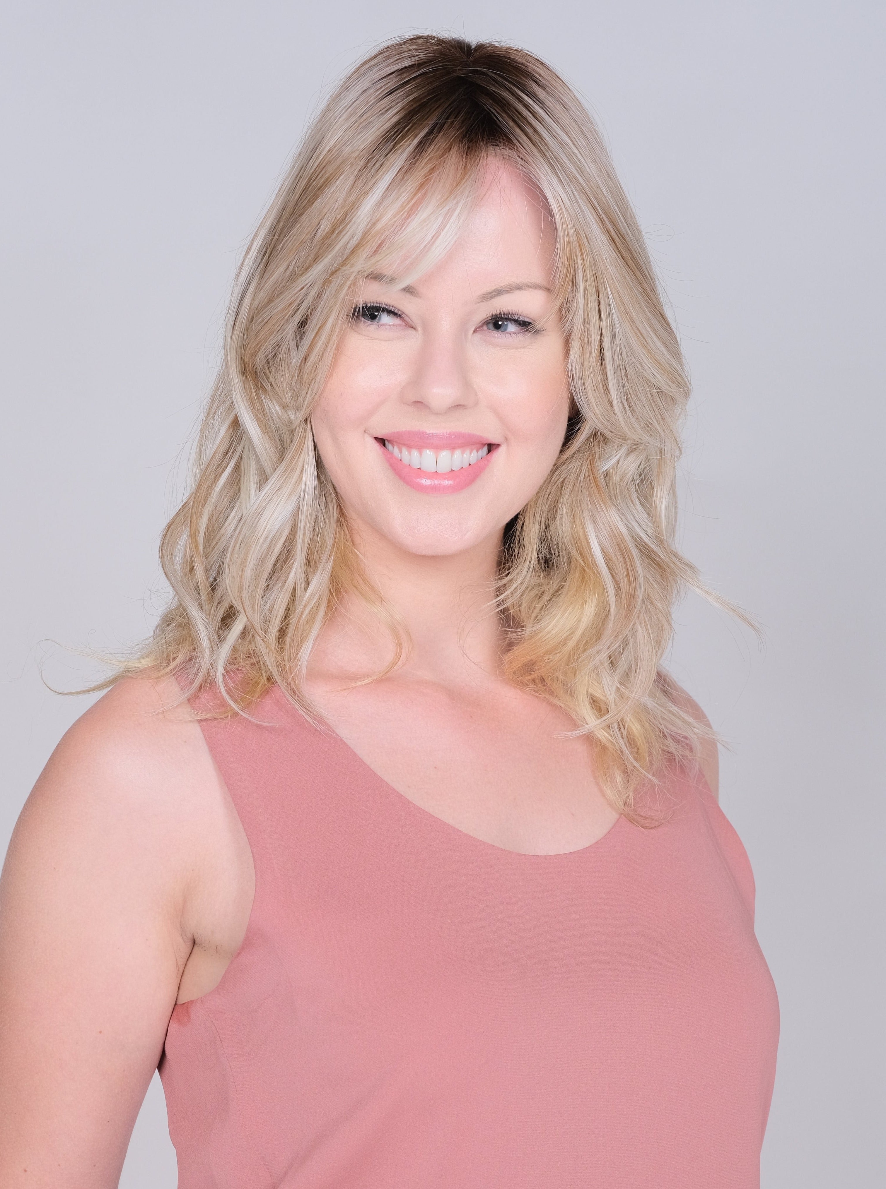 Lace Front Mono Top Peerless 16" topper - Belle Tress Cafe Collection - BrownSugar SweetCream *CLEARANCE*