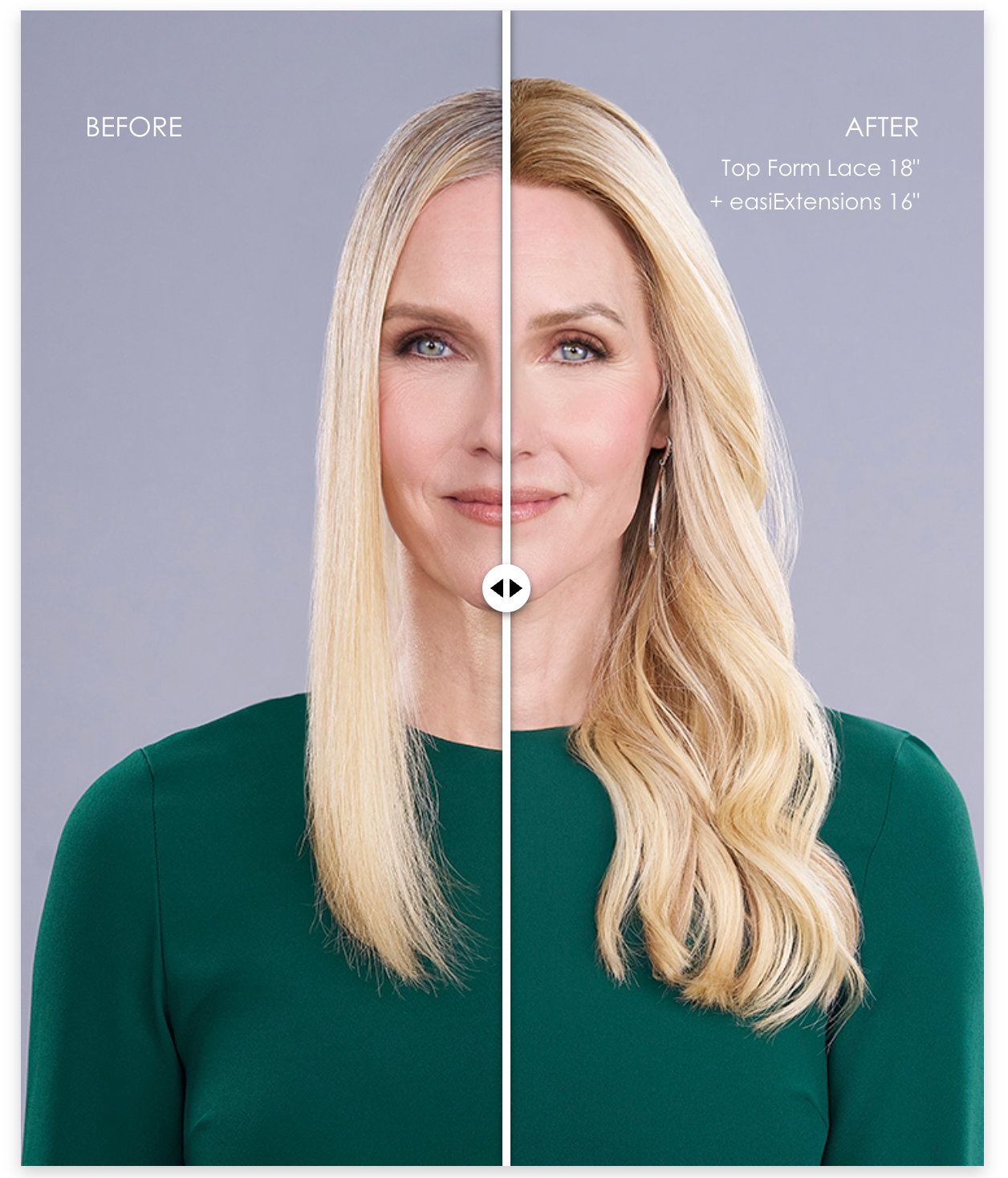 Top Form Lace 18” human hair - Jon Renau Topper Collection