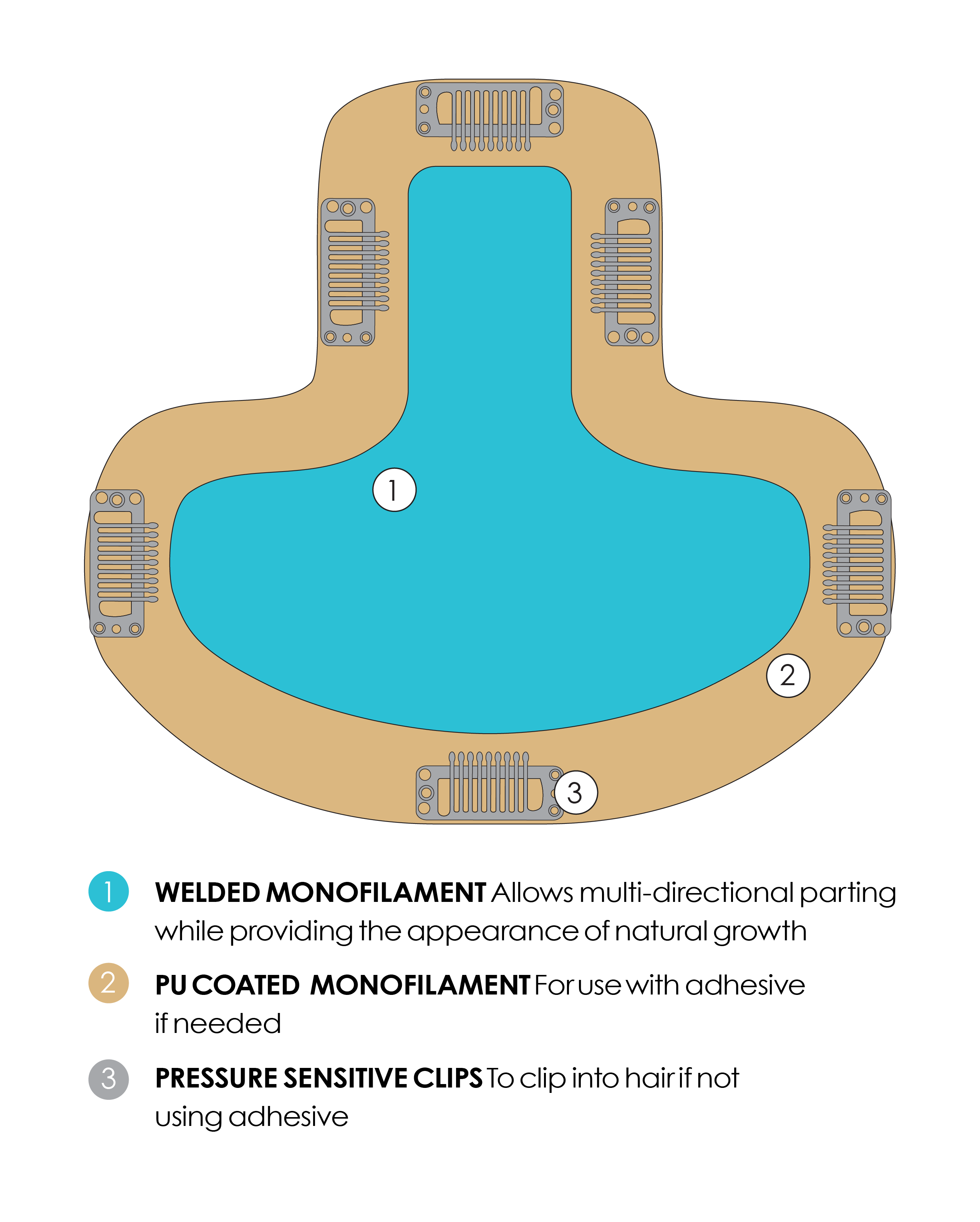 easiPart T HD 18” - Jon Renau Topper Collection - 12FS12 (Malibu Blonde) *CLEARANCE*