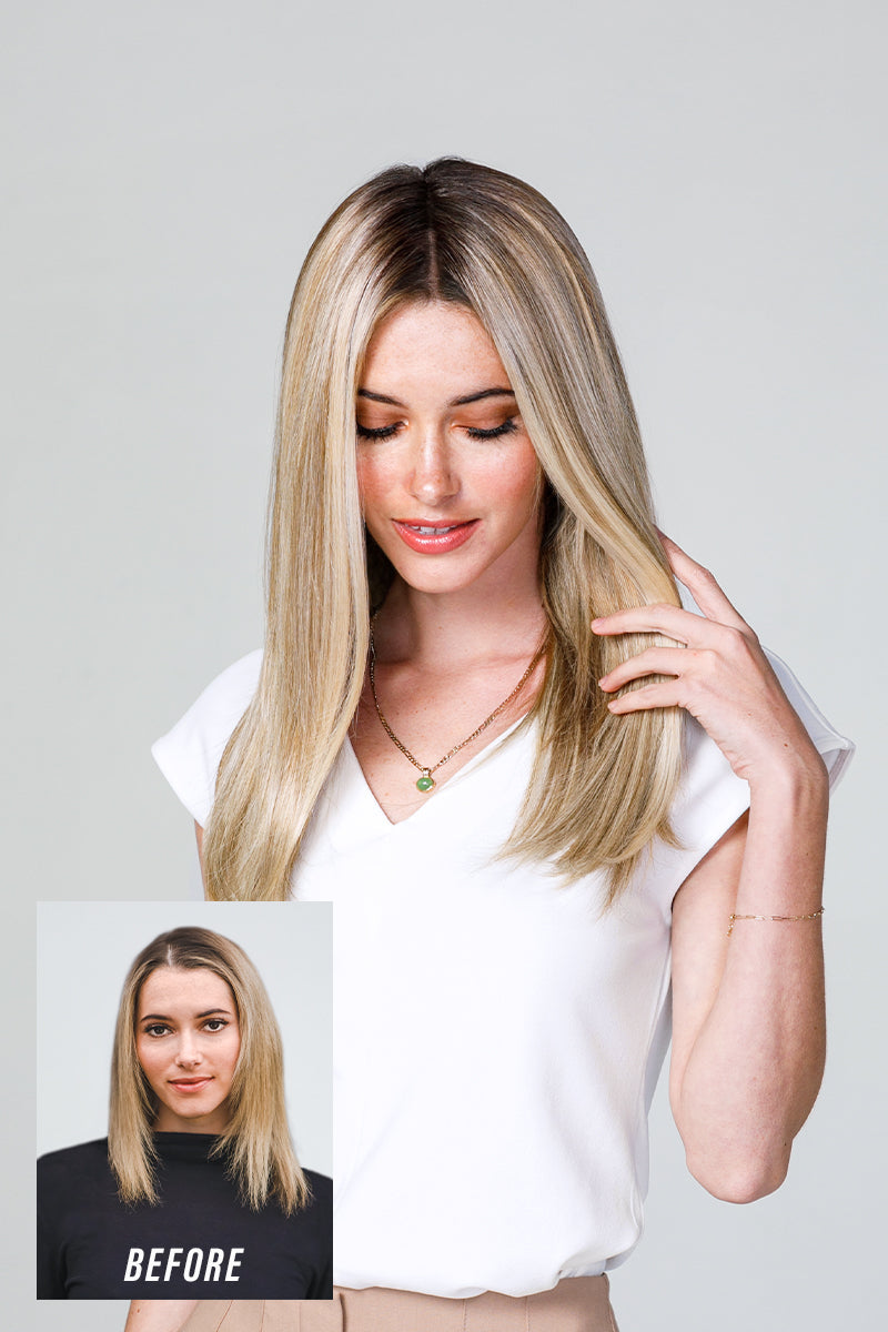 easiPart T HD 18” - Jon Renau Topper Collection - 12FS12 (Malibu Blonde) *CLEARANCE*