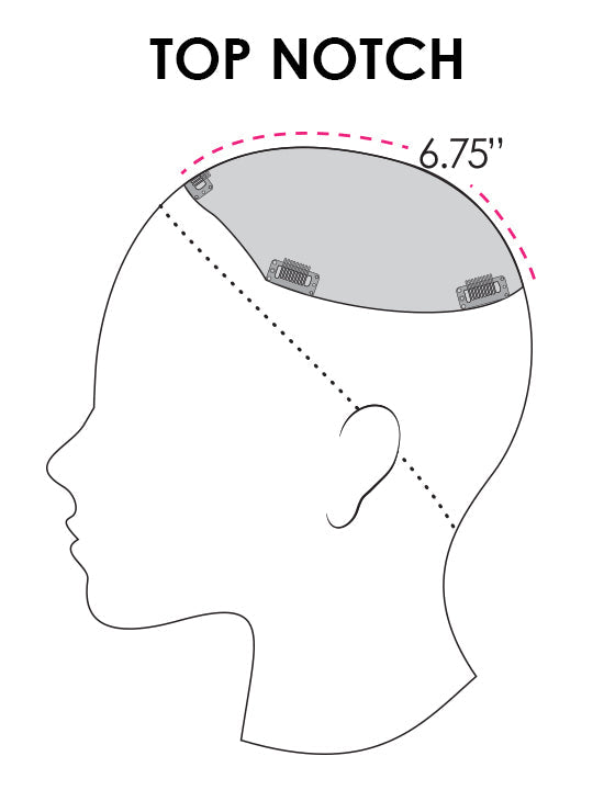 Jon Renau Top Notch topper size