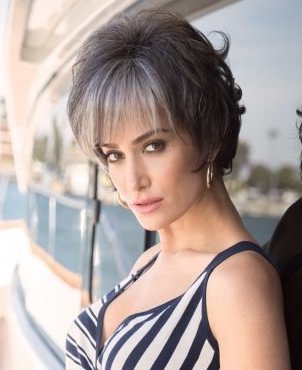 Noriko Sandie synthetic wig Midnite Pearl