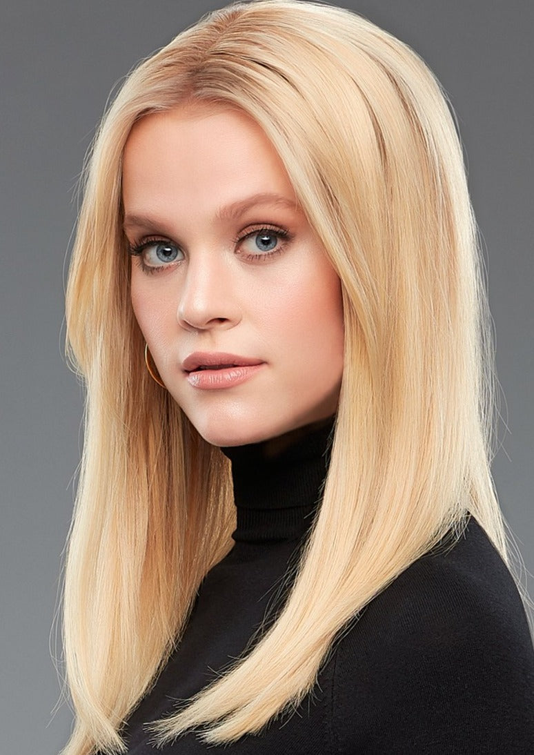 Jon Renau easipart 18 inch human hair topper Laguna Blonde FS24102S12
