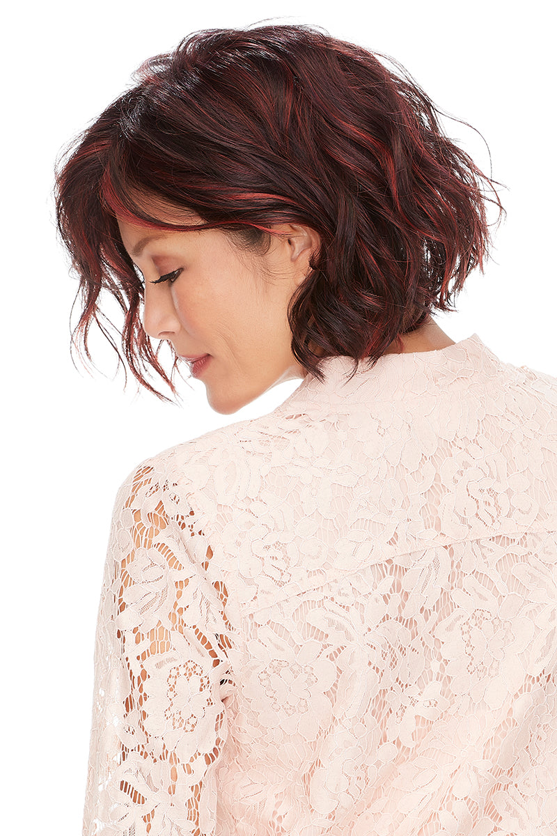 Jon Renau January wavy bob synthetic wig Chocolate Cherry FS2V/31V