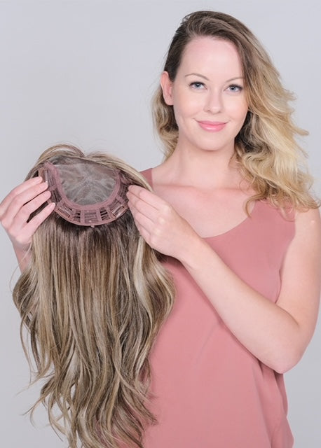 Lace Front Mono Top Peerless 19" topper - Belle Tress Cafe Collection