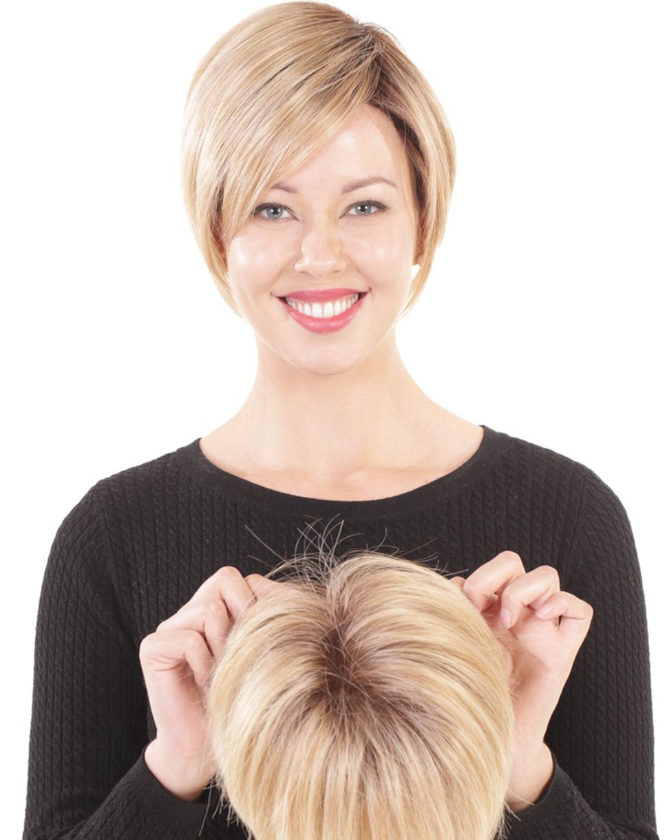 Belle Tress Lace Front Monotopper 6" Honey Chai with Latte