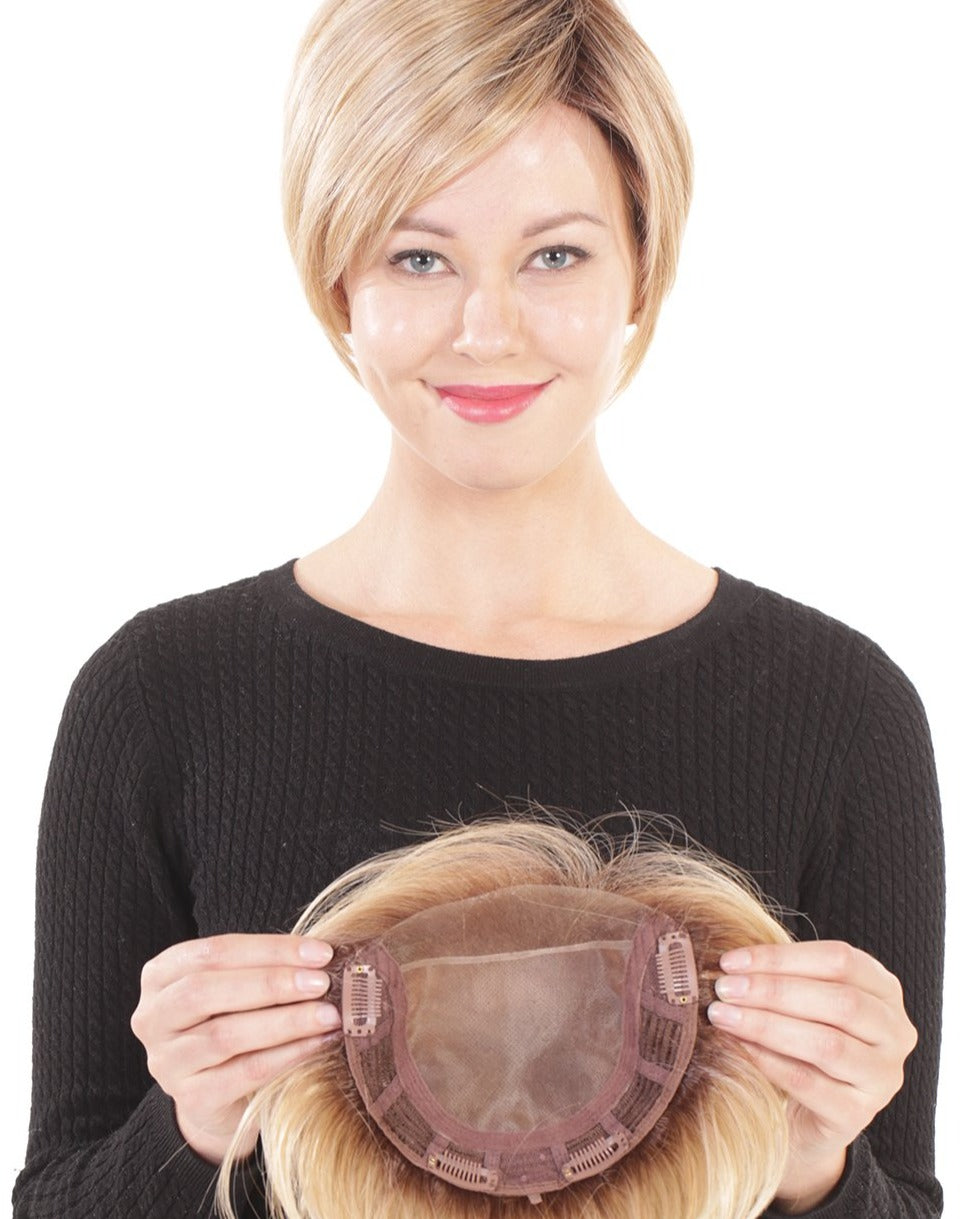 Belle Tress Lace Front Monotopper 6" Honey Chai with Latte