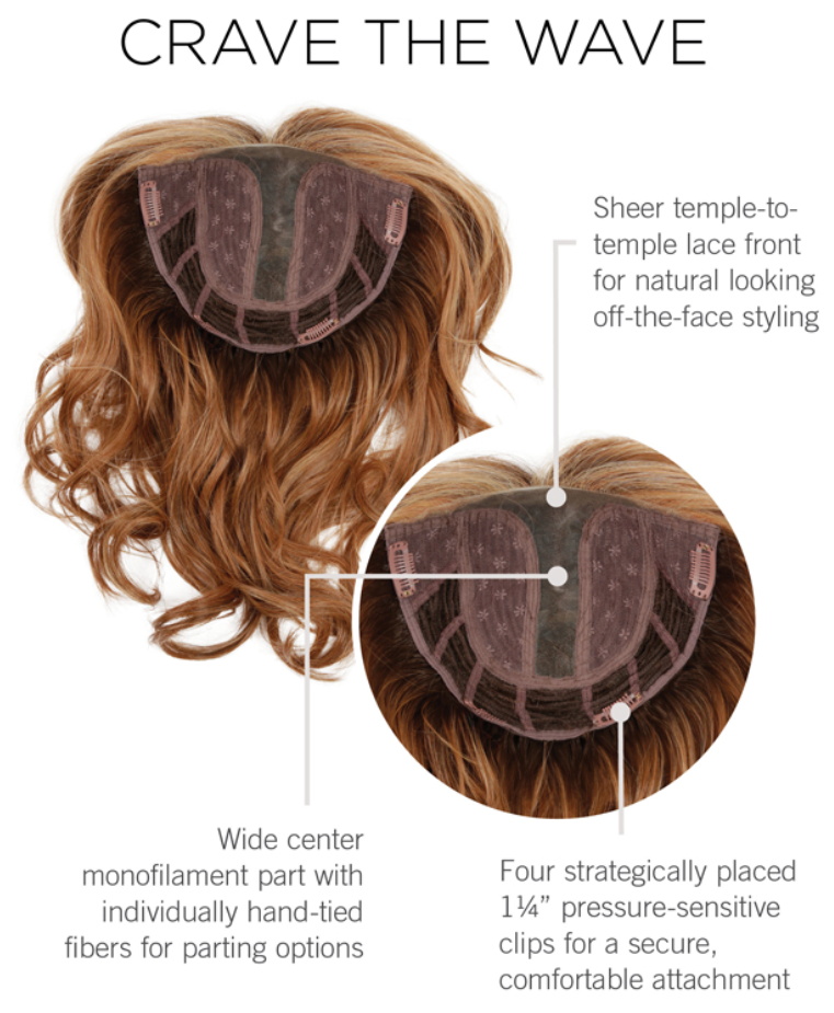 Crave the Wave topper - Raquel Welch Transformations Top Pieces