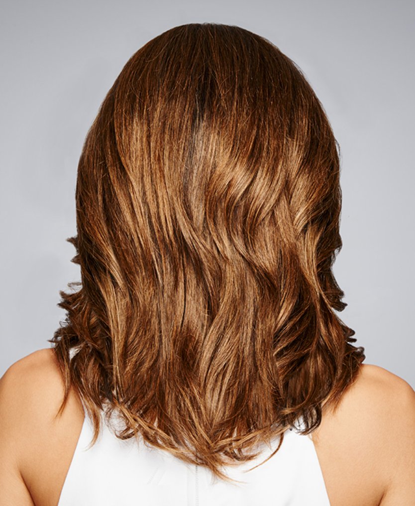 Raquel Welch Bravo human hair wig R829S Glazed Hazelnut