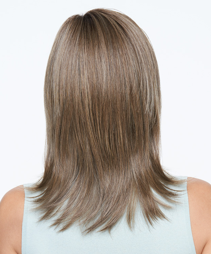 Raquel Welch Pretty Please synthetic wig RL10/22SS Shaded Iced Cappuccino