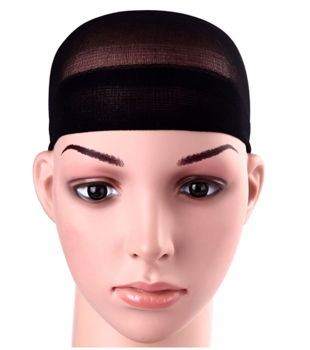 Nylon Stocking Wig Cap - Black