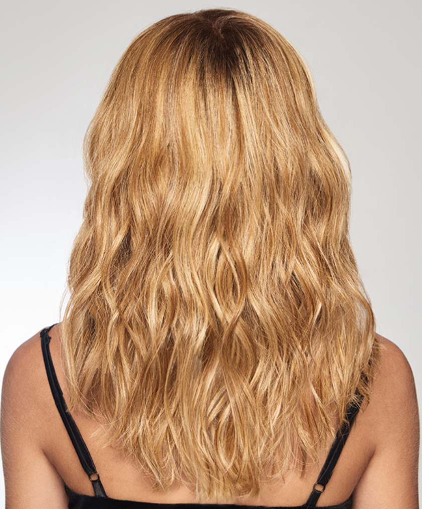 Raquel Welch Alpha Wave 16" synthetic hair topper SS14/25 Shaded Honey Ginger 