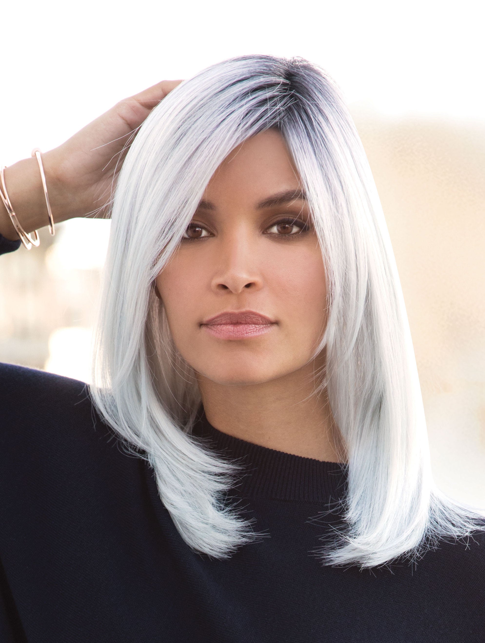 Rene of Paris Dakota synthetic wig Pastel Blue-R