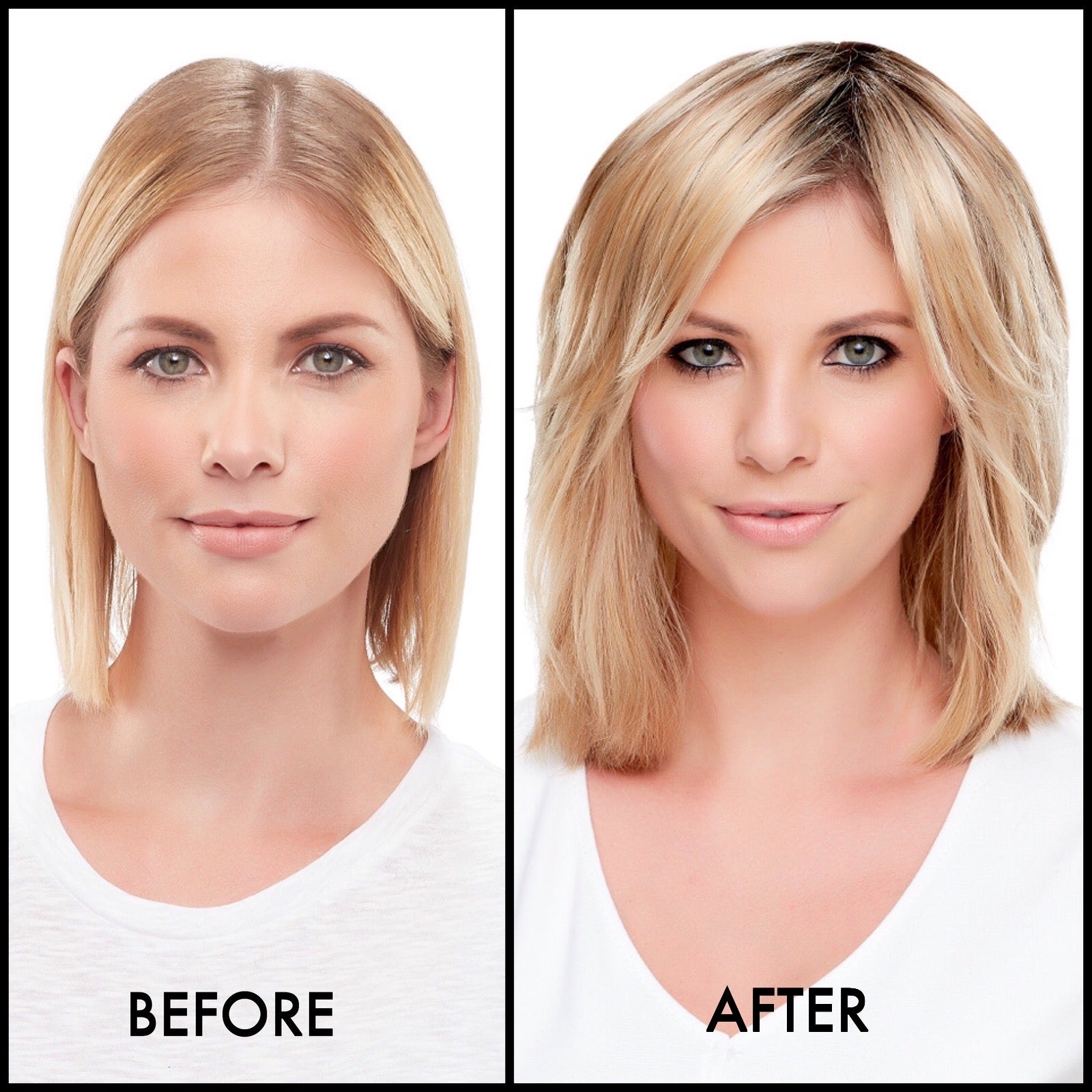 Hair Topper Before and After 