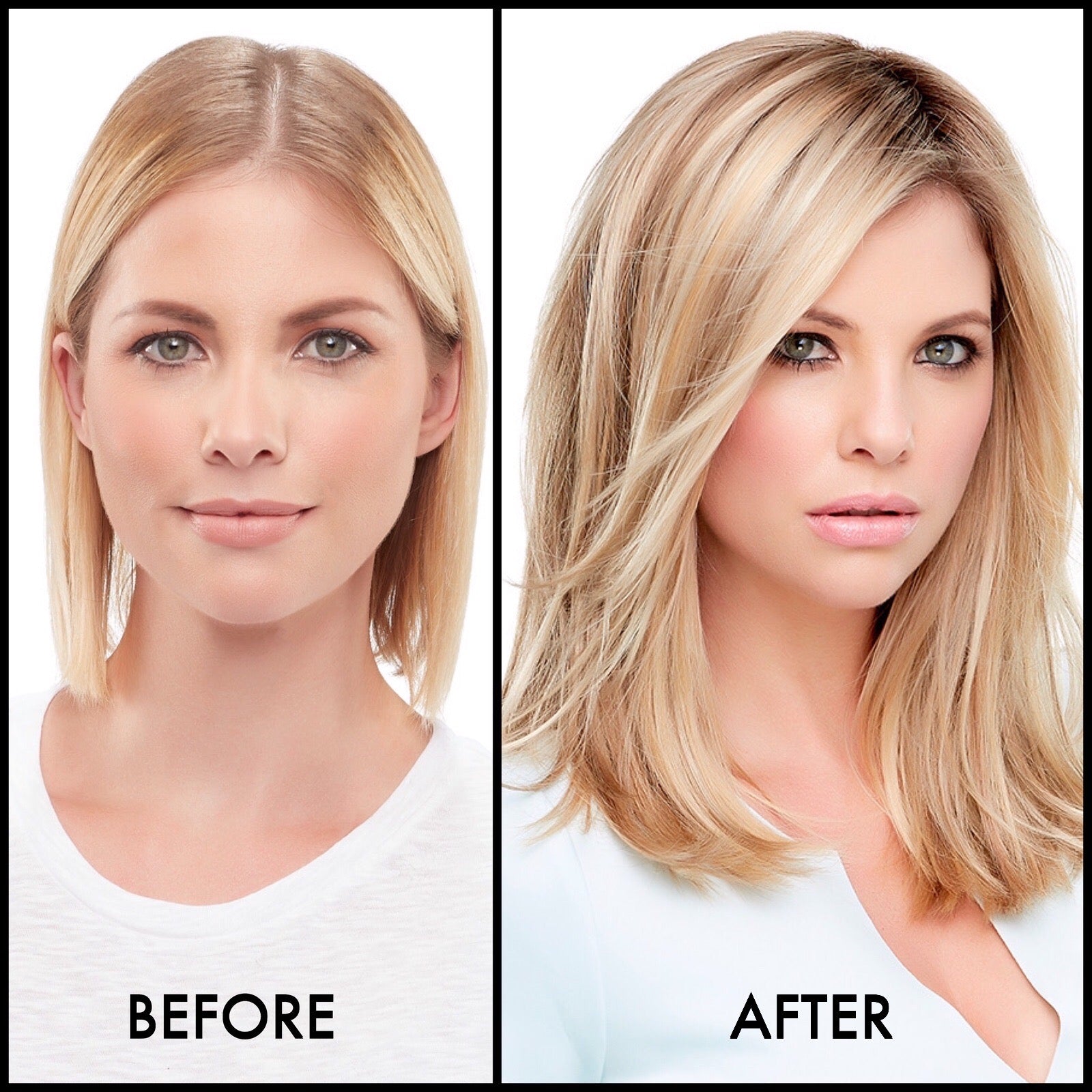 Hair Topper Before and After 