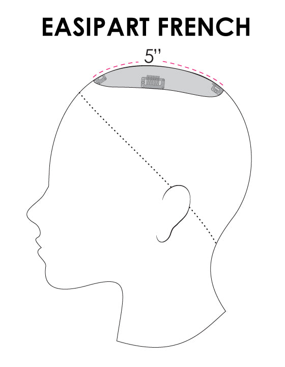 Jon Renau easiPart French topper size