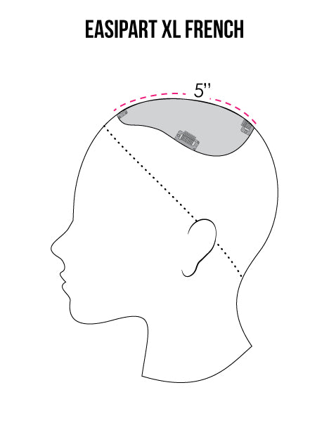 Jon Renau easipart French XL topper size