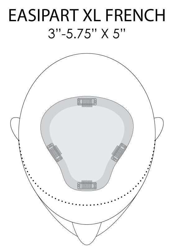 Jon Renau easipart XL French topper size
