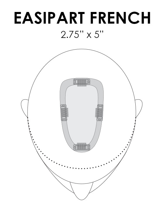 Jon Renau easiPart French topper size