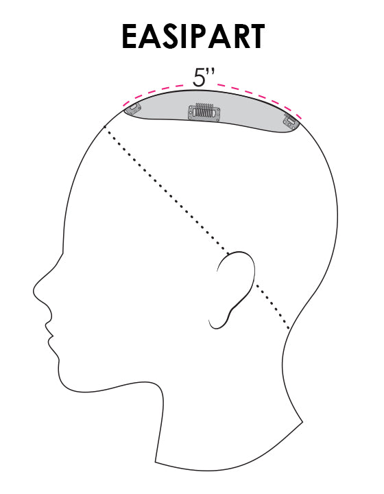 Jon Renau easiPart topper size