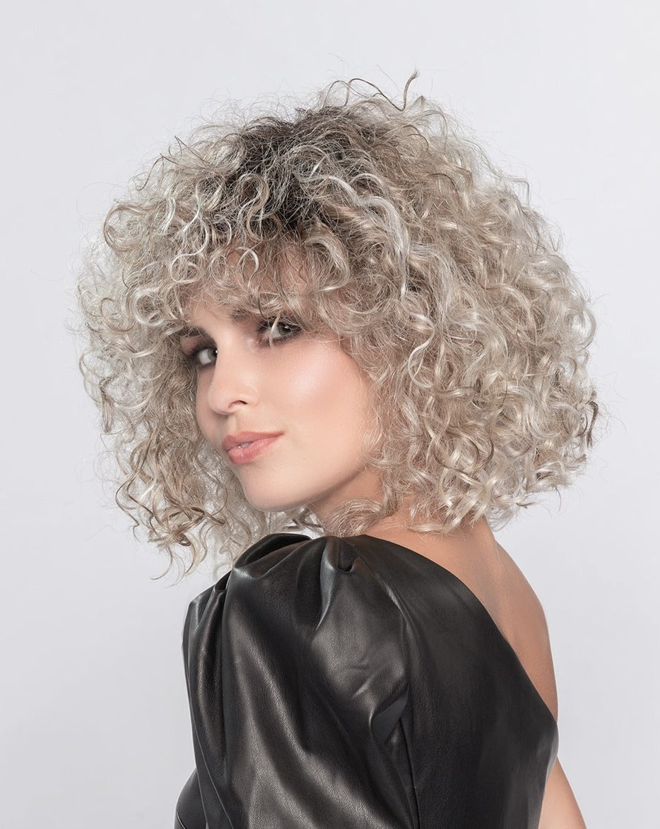 Disco synthetic wig Pearl Blonde Rooted